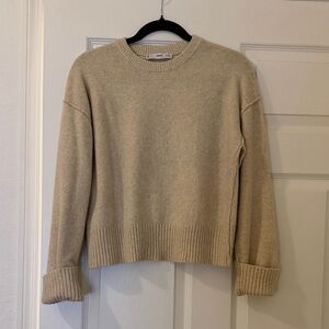 Mango Taupe Merino Wool Sweater